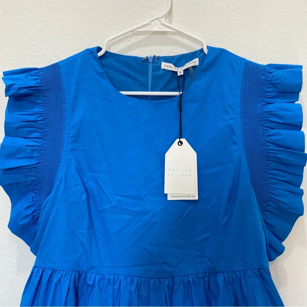 NWT. English Factory Ruffled Babydoll Dress - Picture 3 of 6